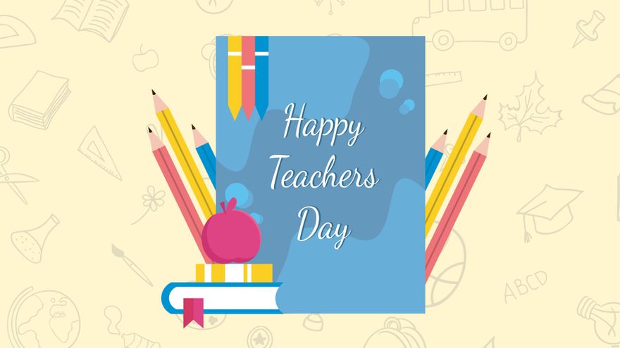 Teacher's Appreciation Day Background Template - Edit Online & Download ...