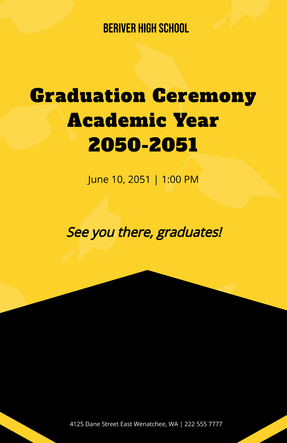 Minimalist Graduation Poster