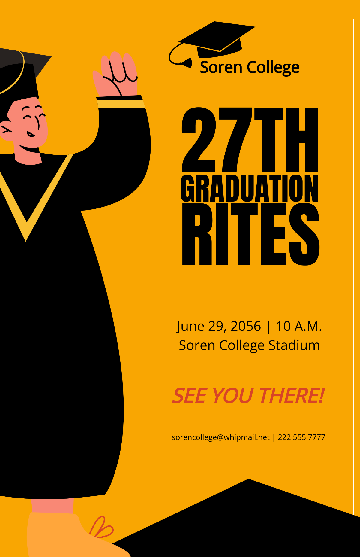 Creative Graduation Poster Template