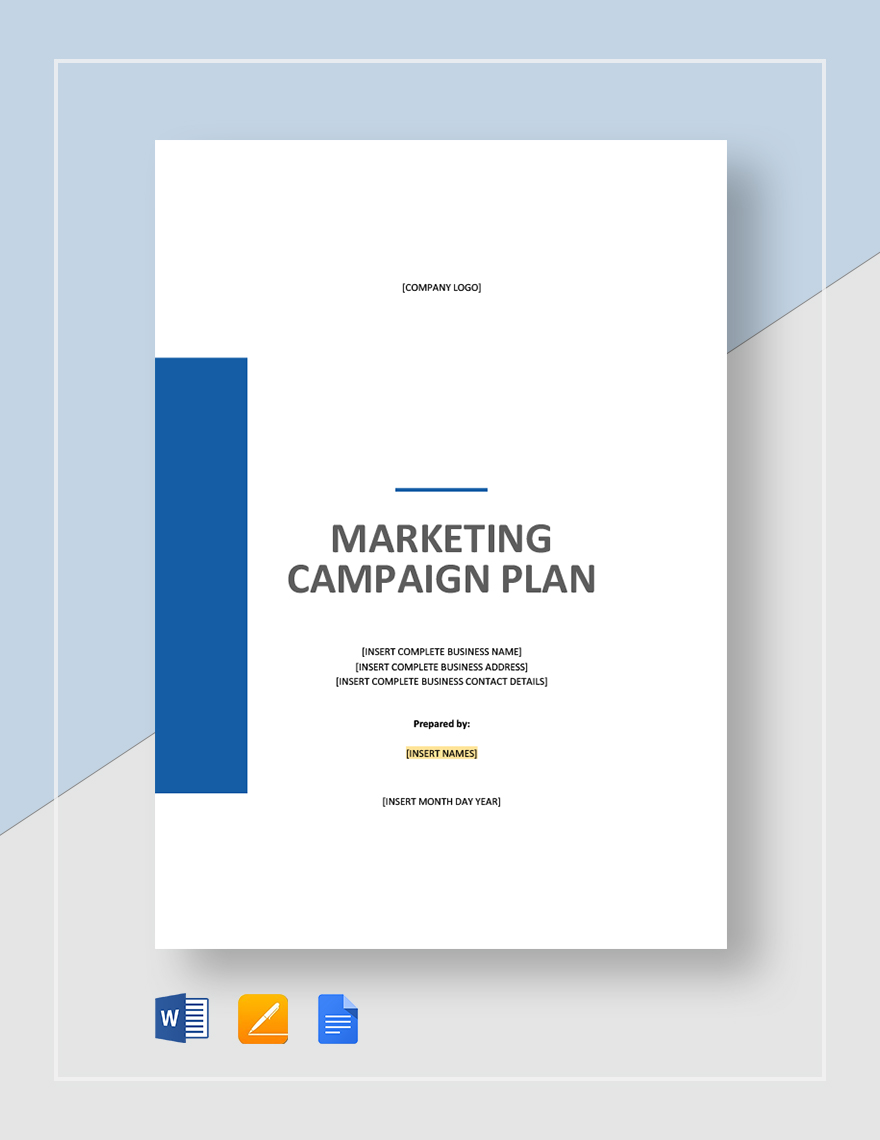 Marketing Campaign Plan Template
