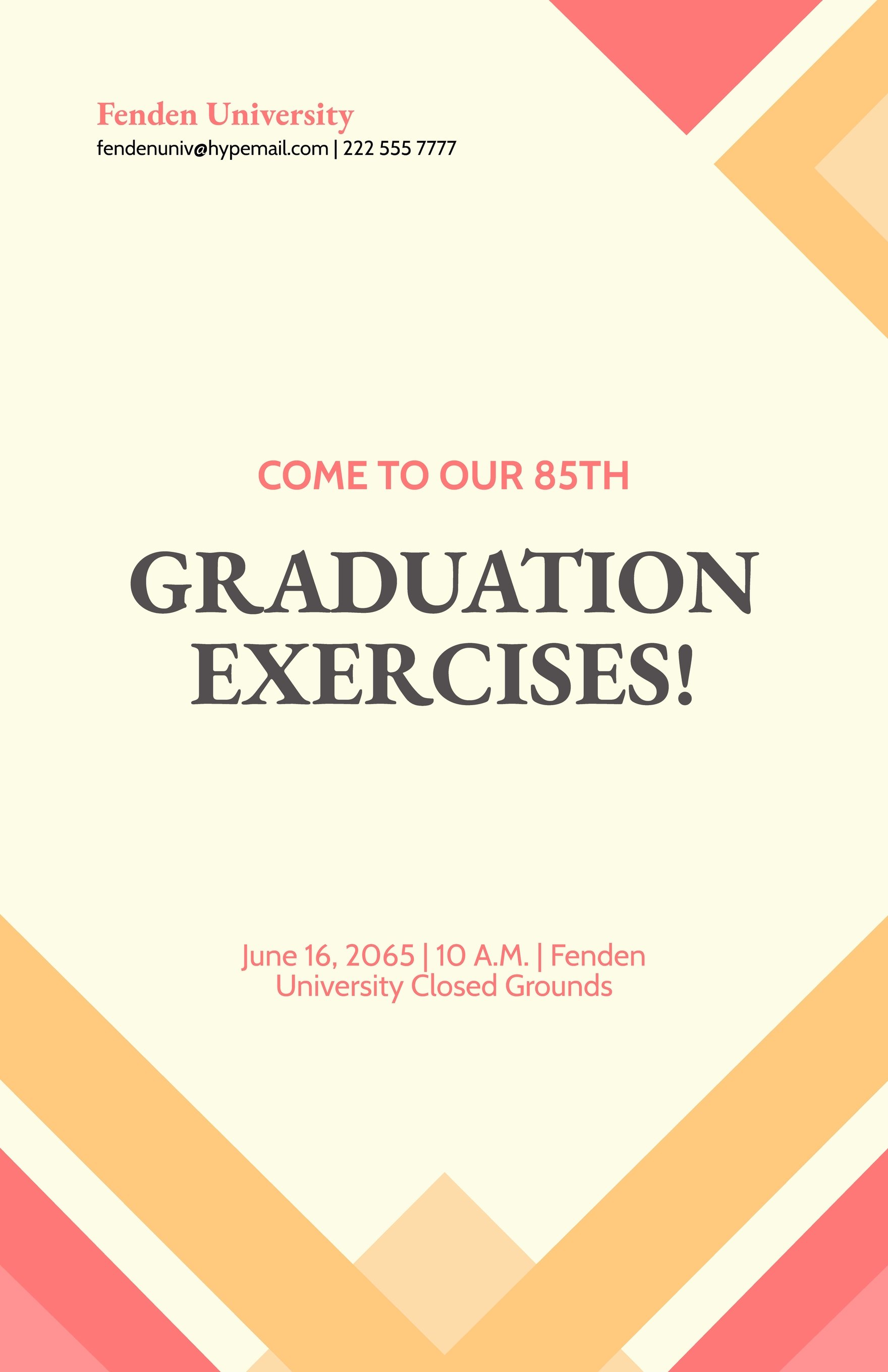 Aesthetic Graduation Poster Template