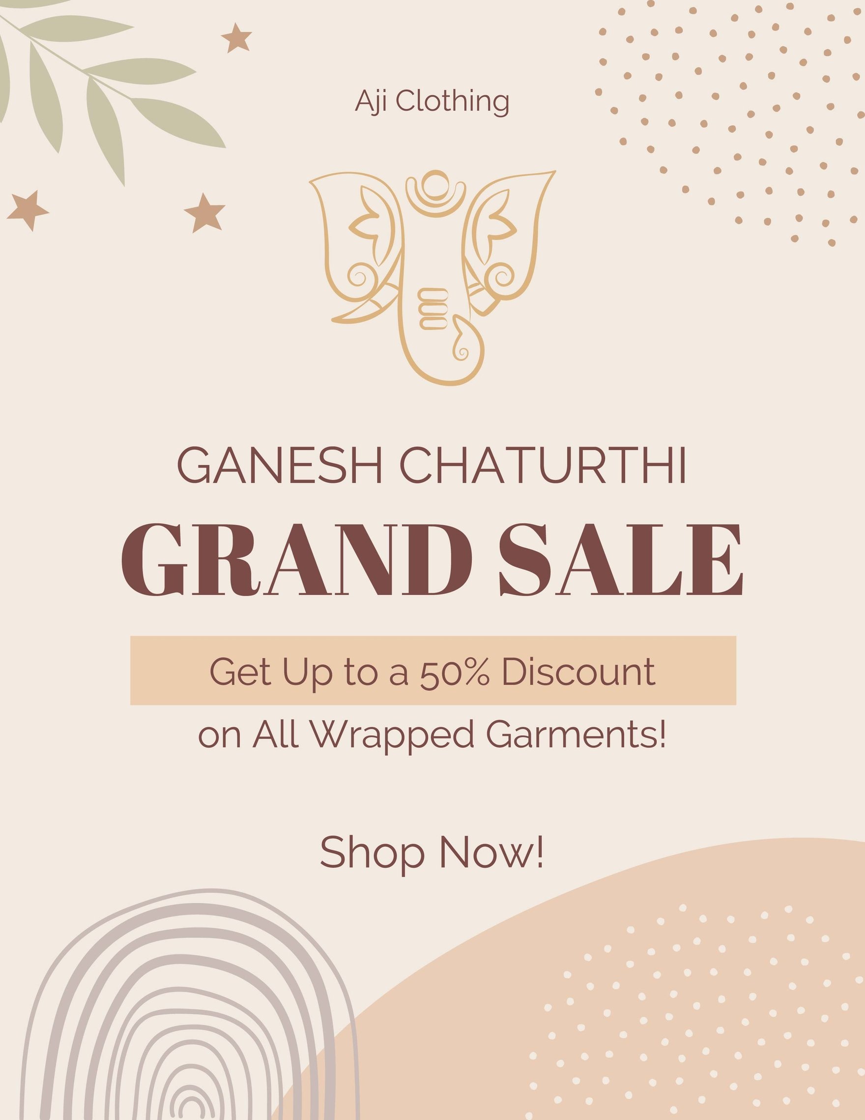Ganesh Chaturthi Sale Flyer