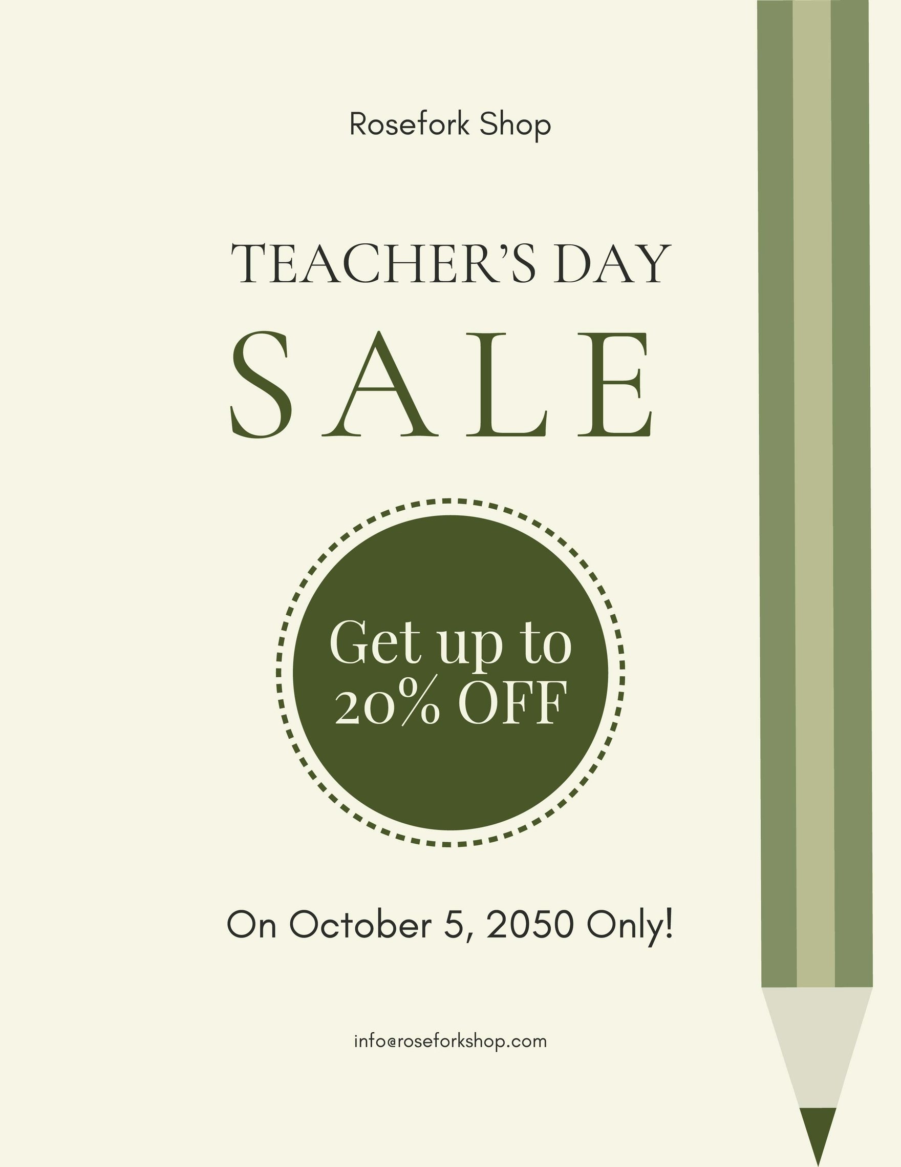 Teachers' Day Sale Flyer