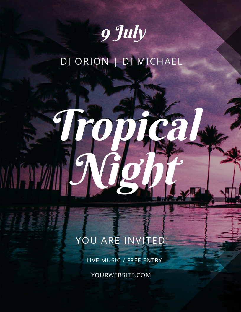 Comic Summer Flyer Template Word Apple Pages PSD Publisher