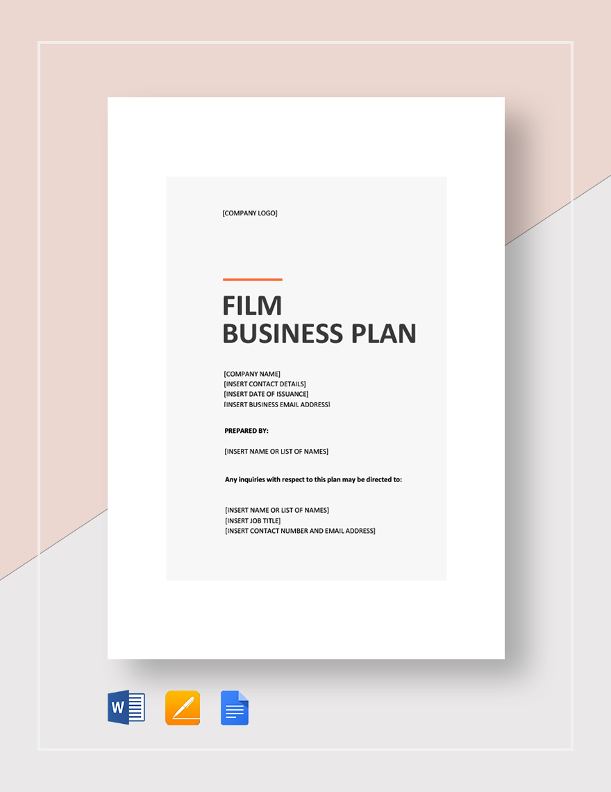 film business plan sample