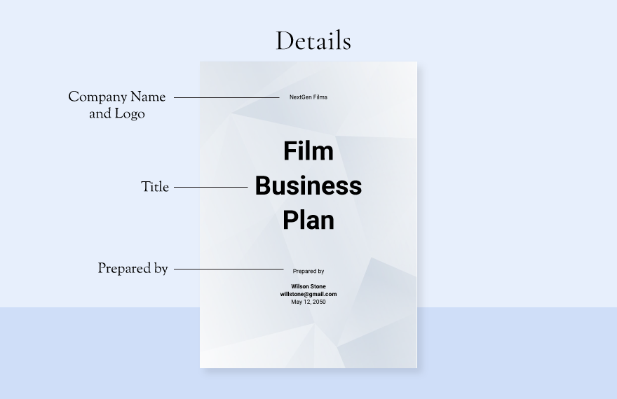 film business plan template pdf