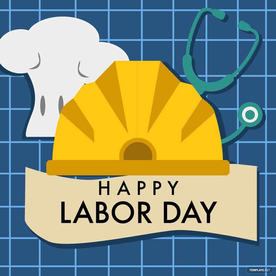 Labor Day Illustration in Illustrator, PSD, EPS, SVG, JPG, PNG