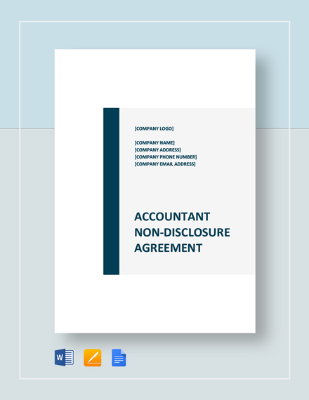 Accountant Non - Disclosure Agreement Template - Word (DOC ...