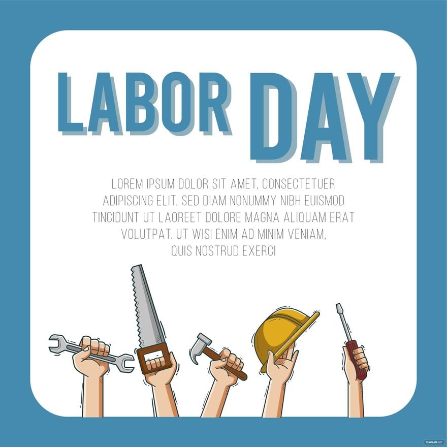 Labor Day Greeting Card Vector