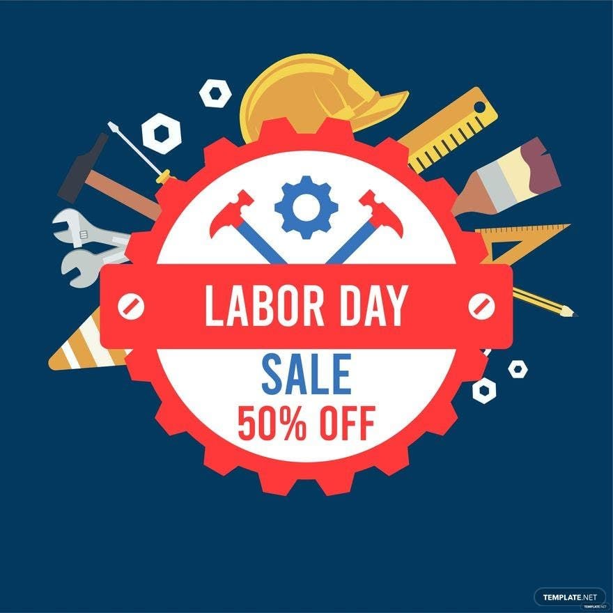 Labor day Sale Vector Illustrations