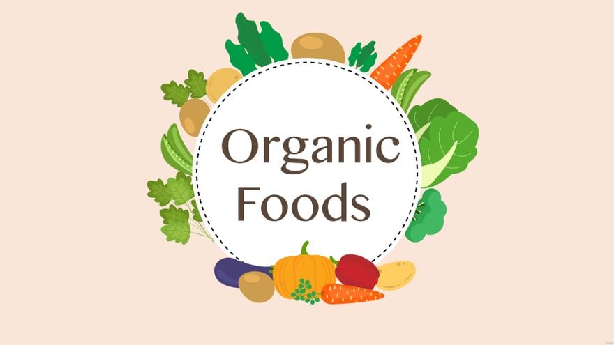 Free Organic Food Background in Illustrator, EPS, SVG, JPG, PNG