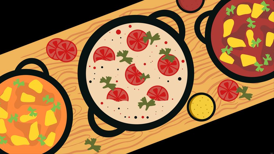 Food Table Background in Illustrator, EPS, SVG, JPG, PNG