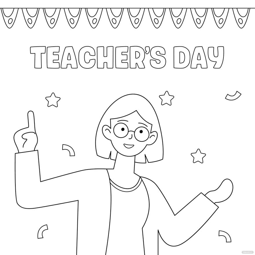 Teachers Day Illustration Drawing