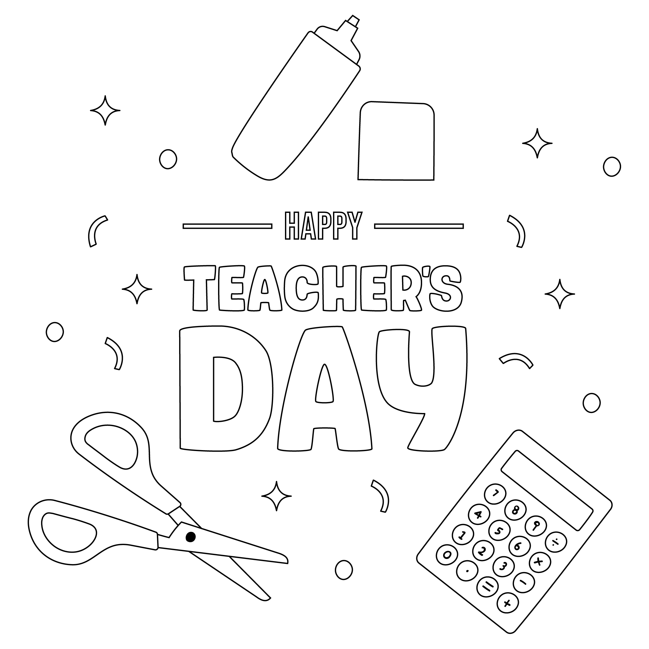 FREE Teacher's Day Drawing - Image Download in Word, Google Docs, PDF ...