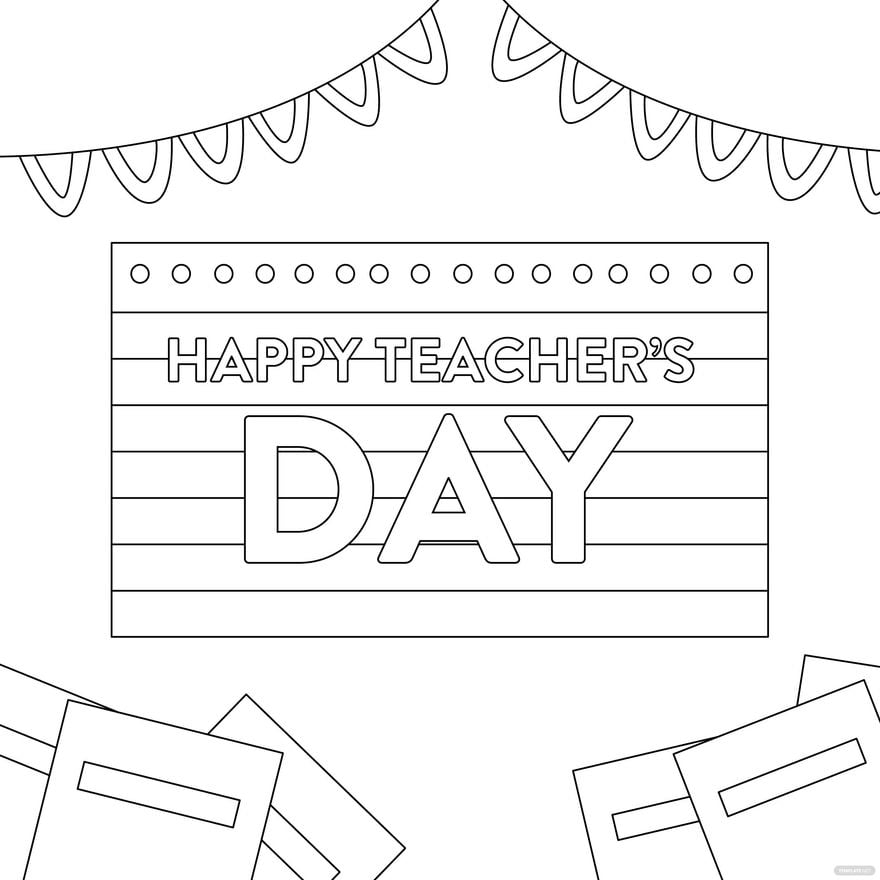Teachers Day Design Drawing