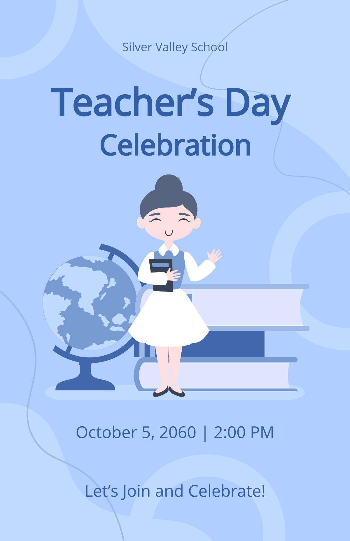Teacher's Day Celebration Poster Template