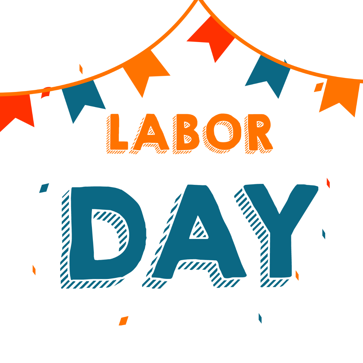 Labor Day Vector Art Clipart Template