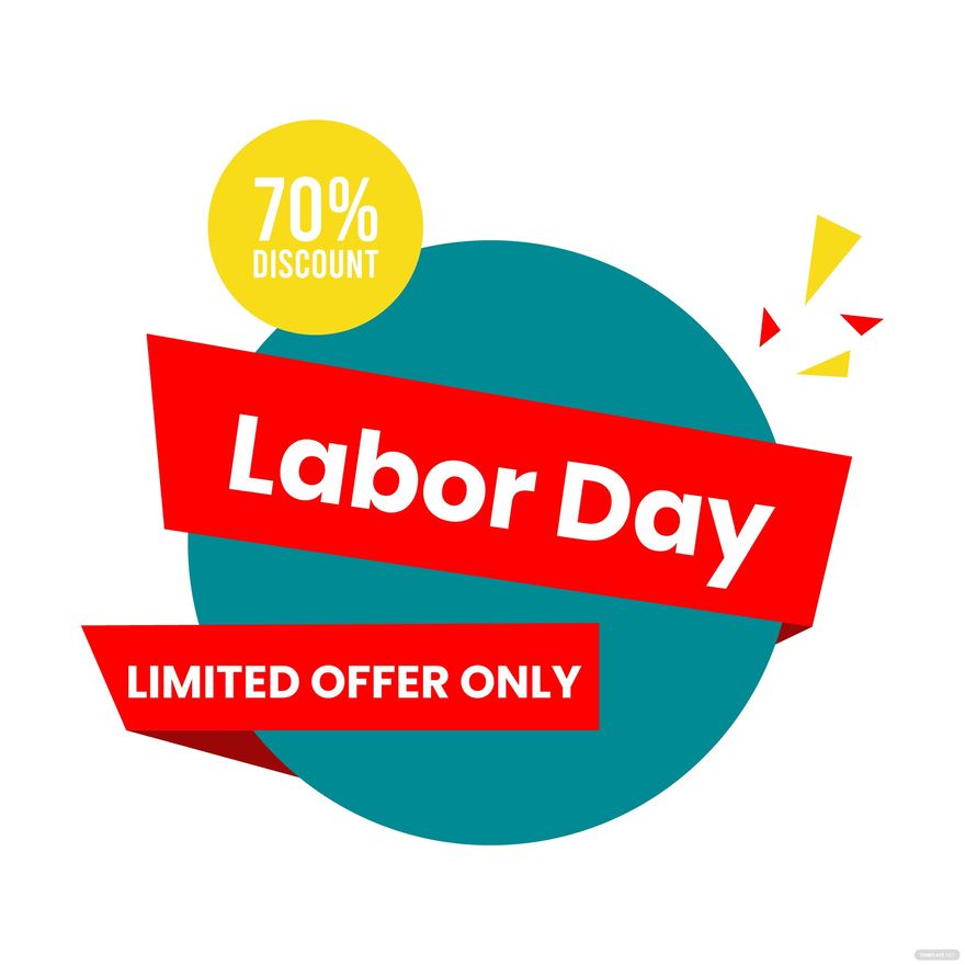 Free Labor Day Promotion Clipart in Illustrator, PSD, EPS, SVG, JPG, PNG
