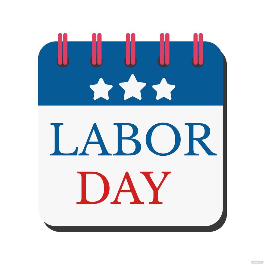 Labor Day Calendar Clipart