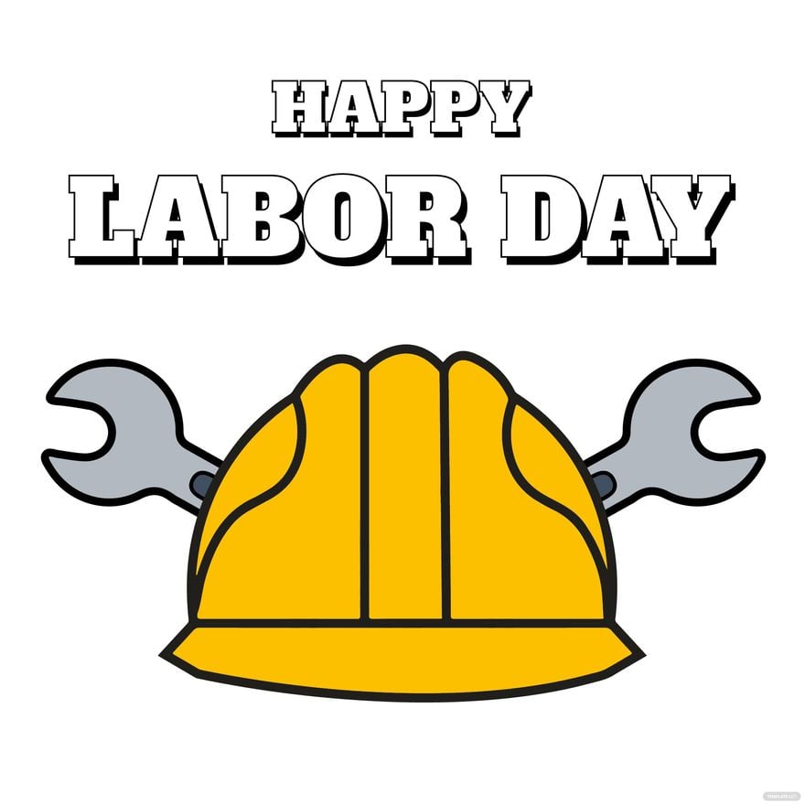 Free Labor Day Flat Design Clipart