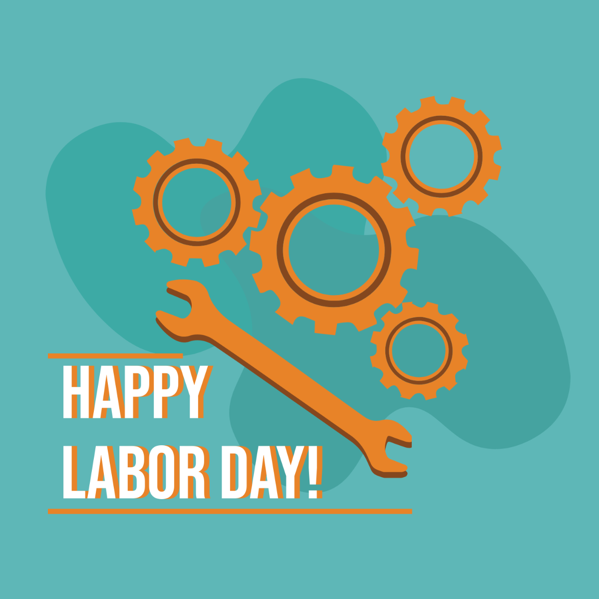 Free Labor Day Vector Clipart Template
