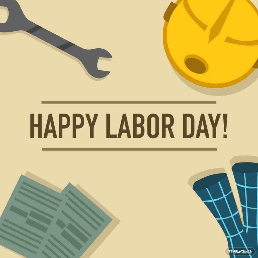 Happy Labor Day Vector Clipart