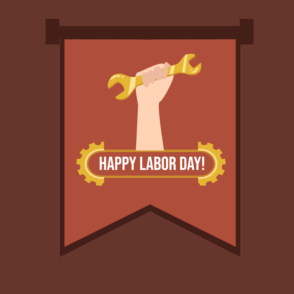 Free Labor Day Icon Clipart Template
