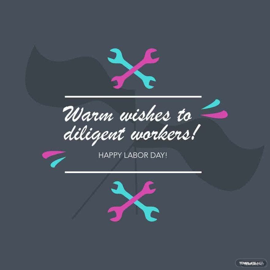 Labor Day Wishes Vector Illustrations