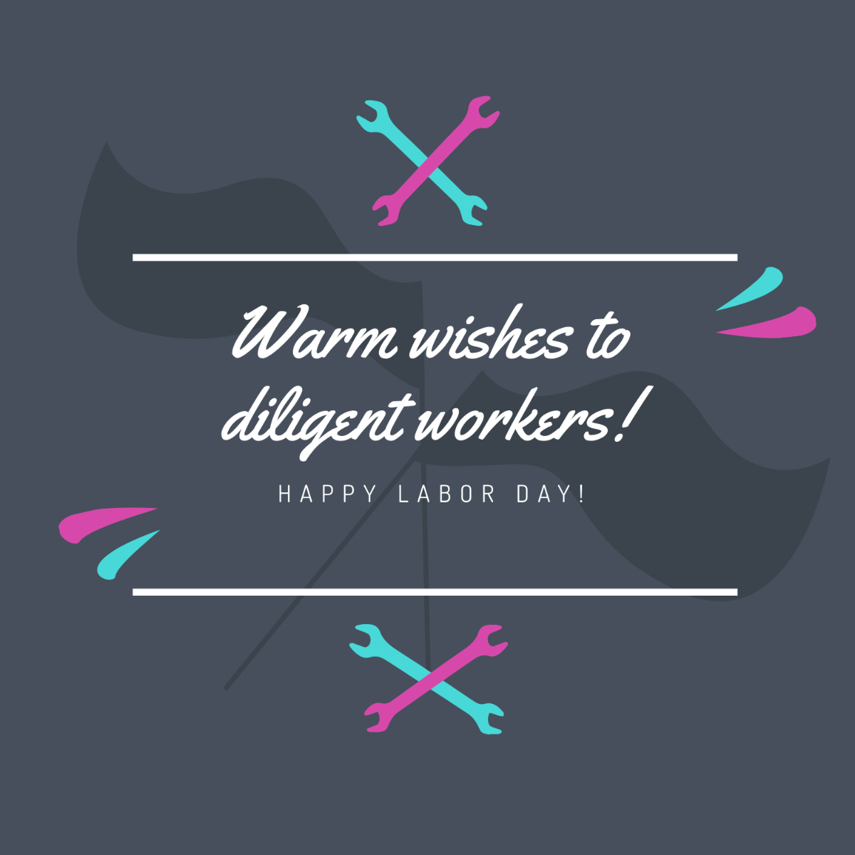 Labor Day Wishes Vector Illustrations Template