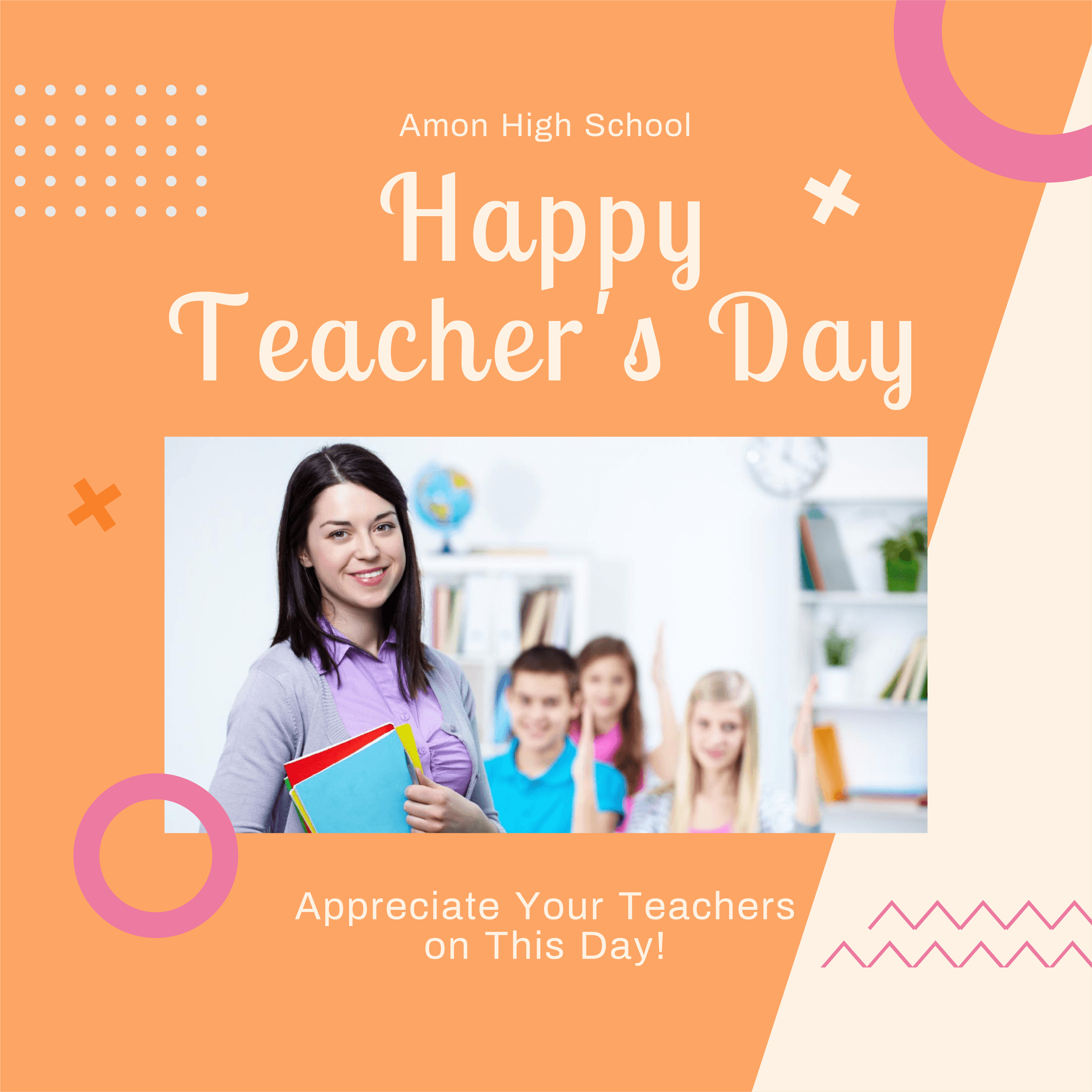 Teacher's Day Celebration Instagram Story Template - Edit Online ...