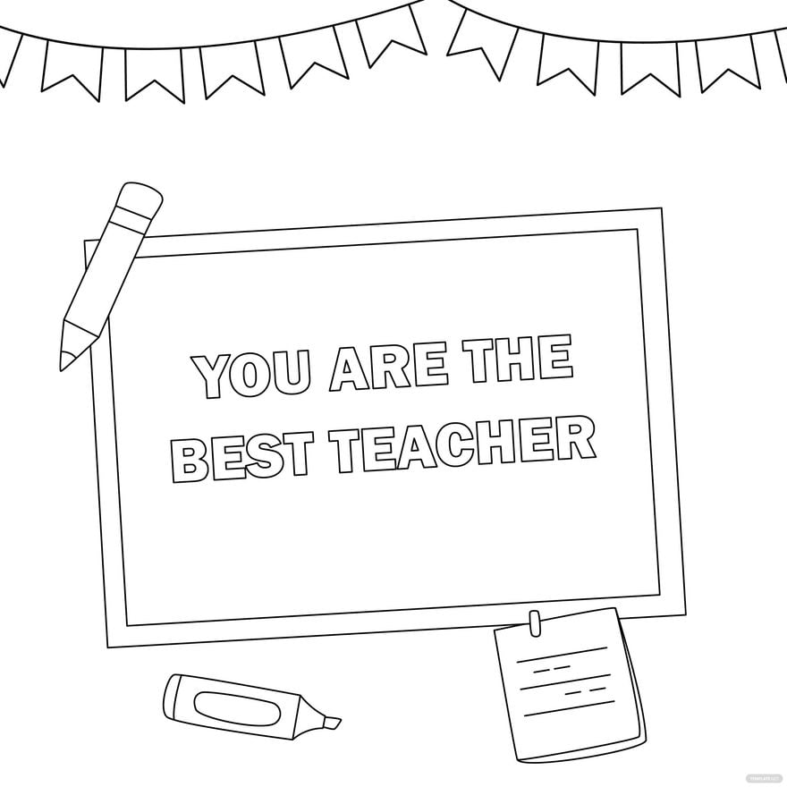 Free Teachers Day Quote Drawing in Illustrator, PSD, EPS, SVG, JPG, PNG
