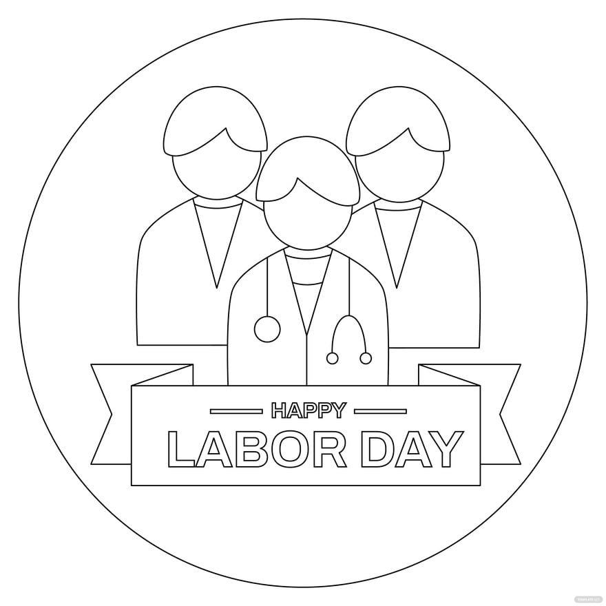 Labor Day Icon Drawing