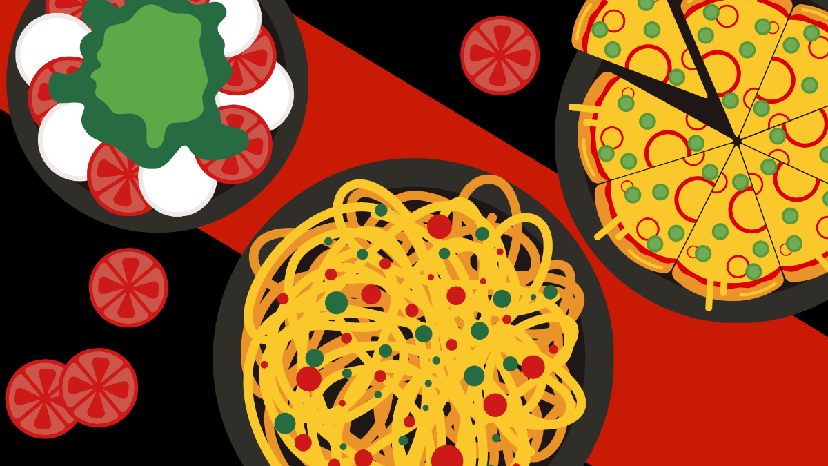 Italian Food Background Template