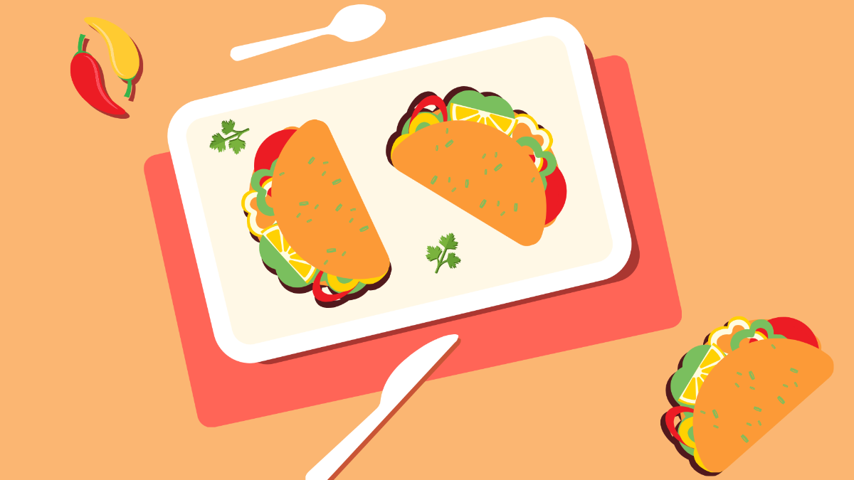 Mexican Food Background Template