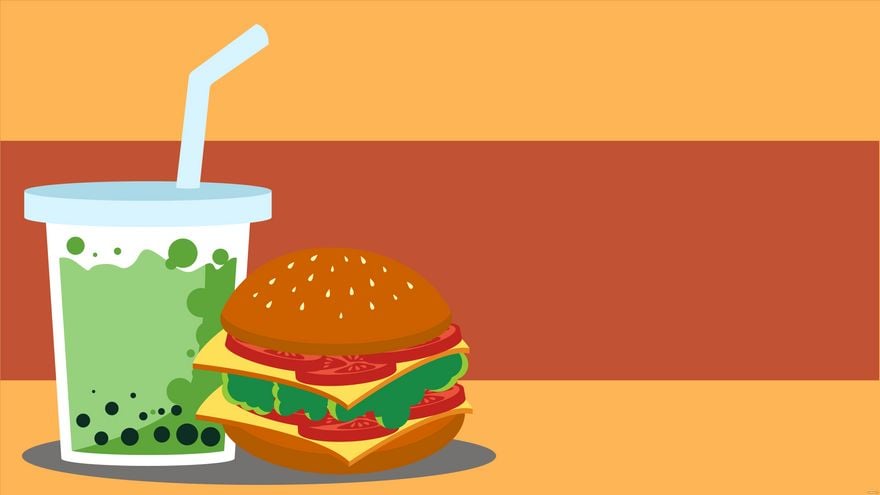 Free Food And Drink Background in Illustrator, EPS, SVG, JPG, PNG