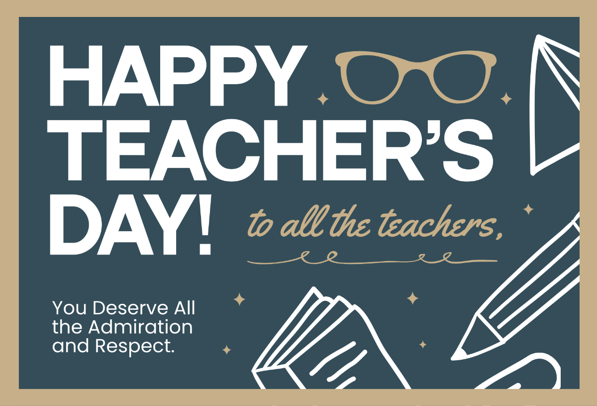 Happy Teacher's Day Messages Wishes Template