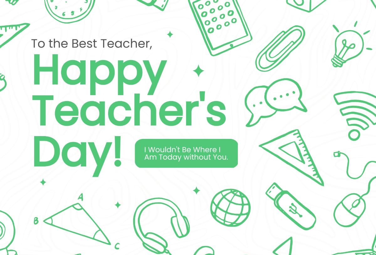 Teacher's Day Greetings Messages Template