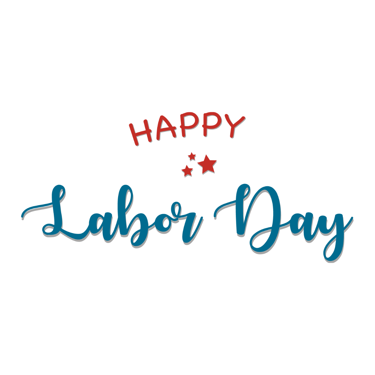 Labor Day Sign Clipart Template