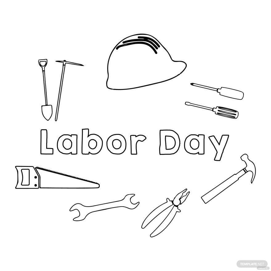 Free Labor Day Drawing Clipart in Illustrator, PSD, EPS, SVG, JPG, PNG