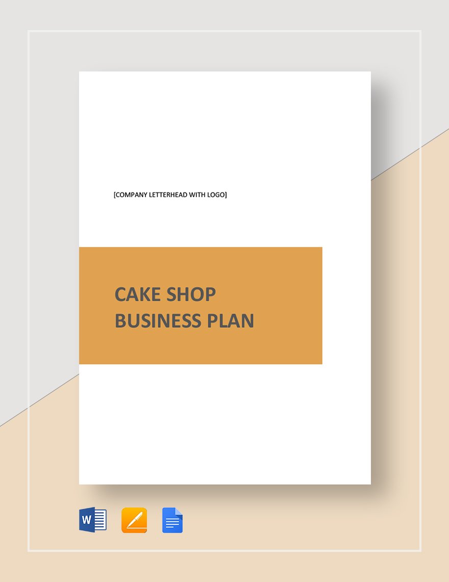 how to write a cake business plan