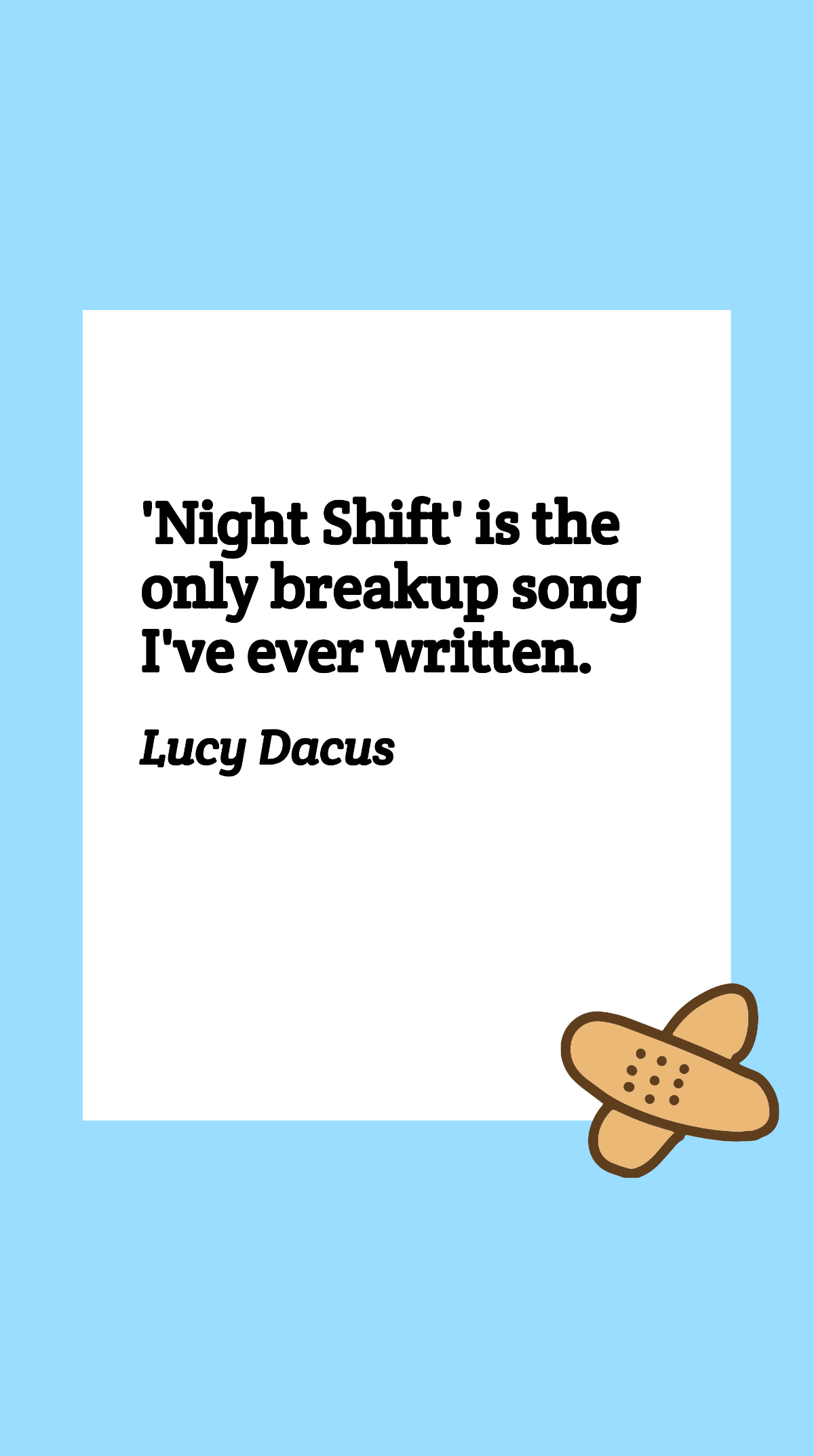Lucy Dacus - 'Night Shift' is the only breakup song I've ever written.