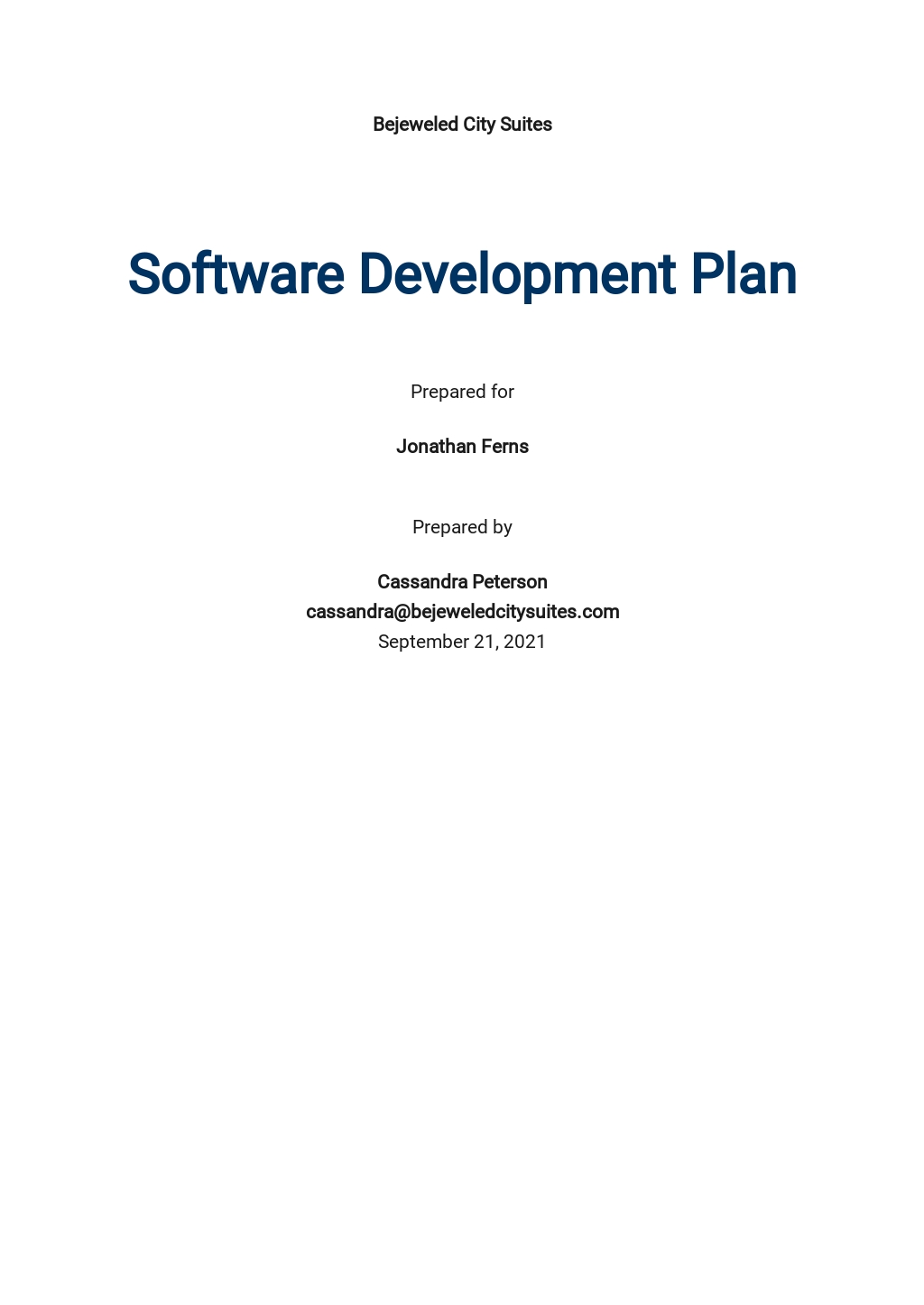 Test Plan Development