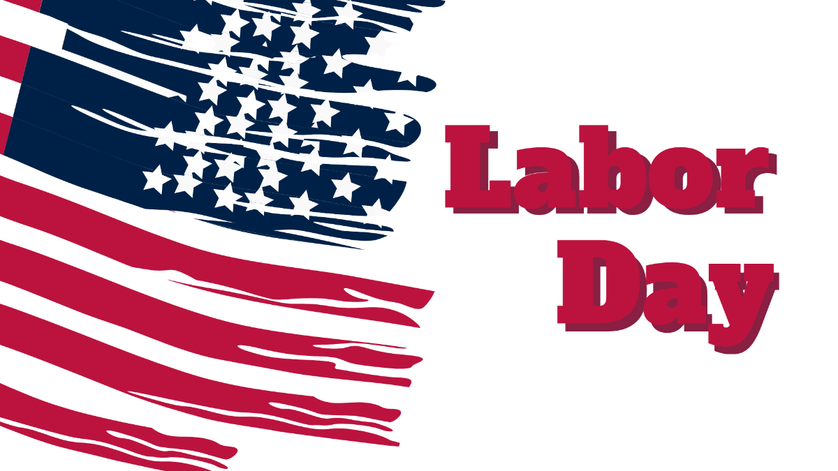 Usa Labor Day Background Template