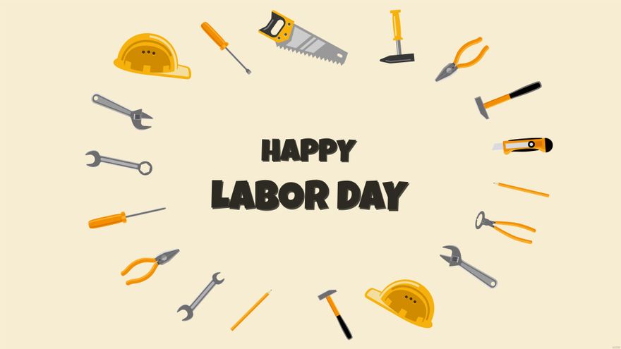 Labor Day Background With Tools