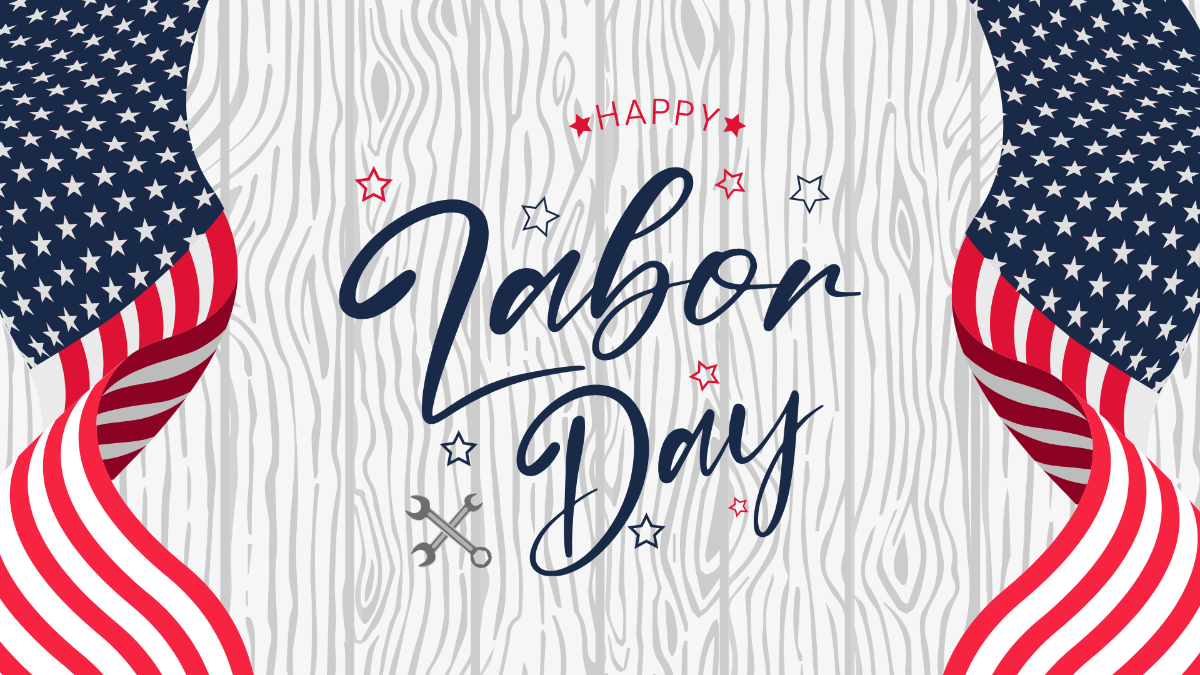 Free National Labor Day Background Template