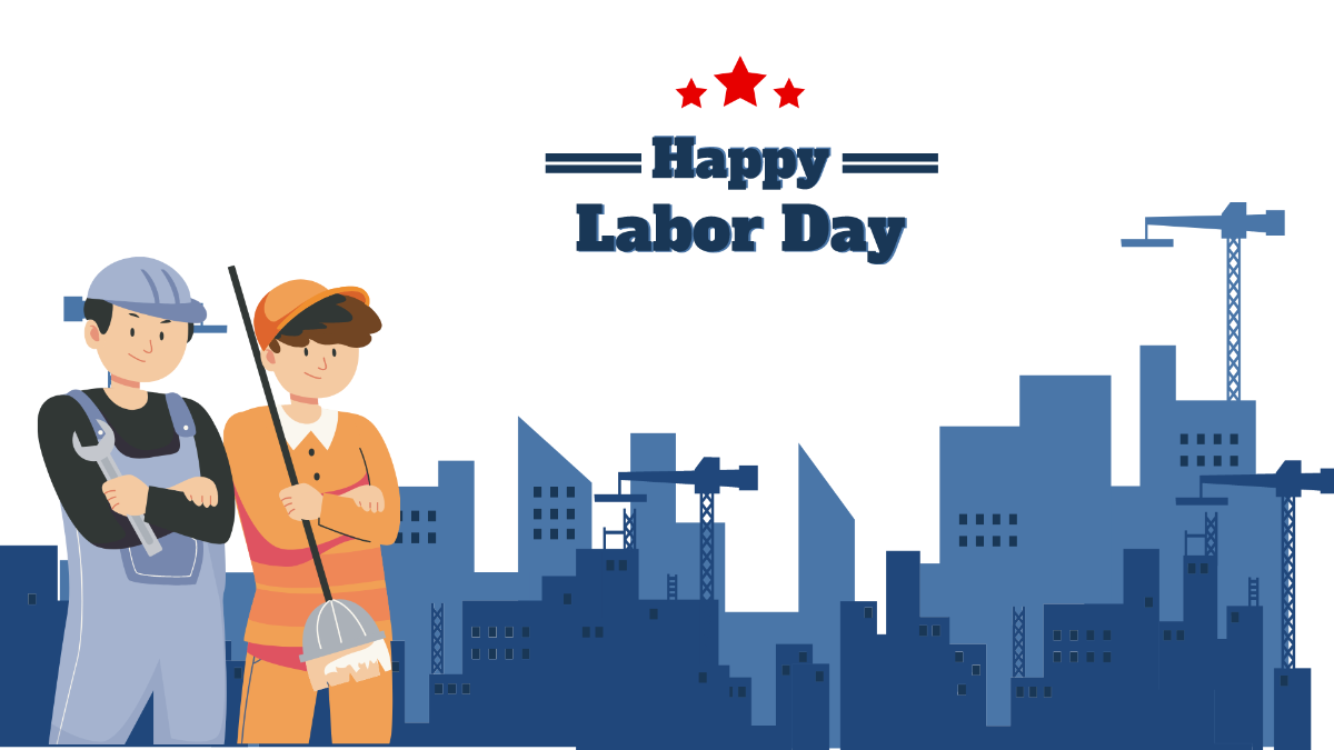 Animated Labor Day Background Template