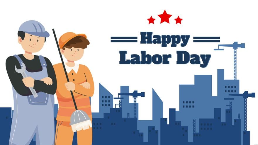 Free Animated Labor Day Background in Illustrator, EPS, SVG, JPG, PNG