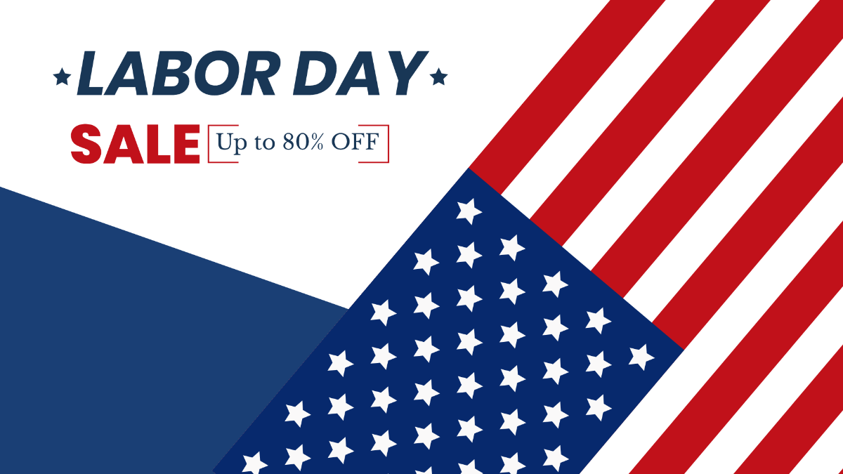 Free Labor Day Sale Concept Background Template