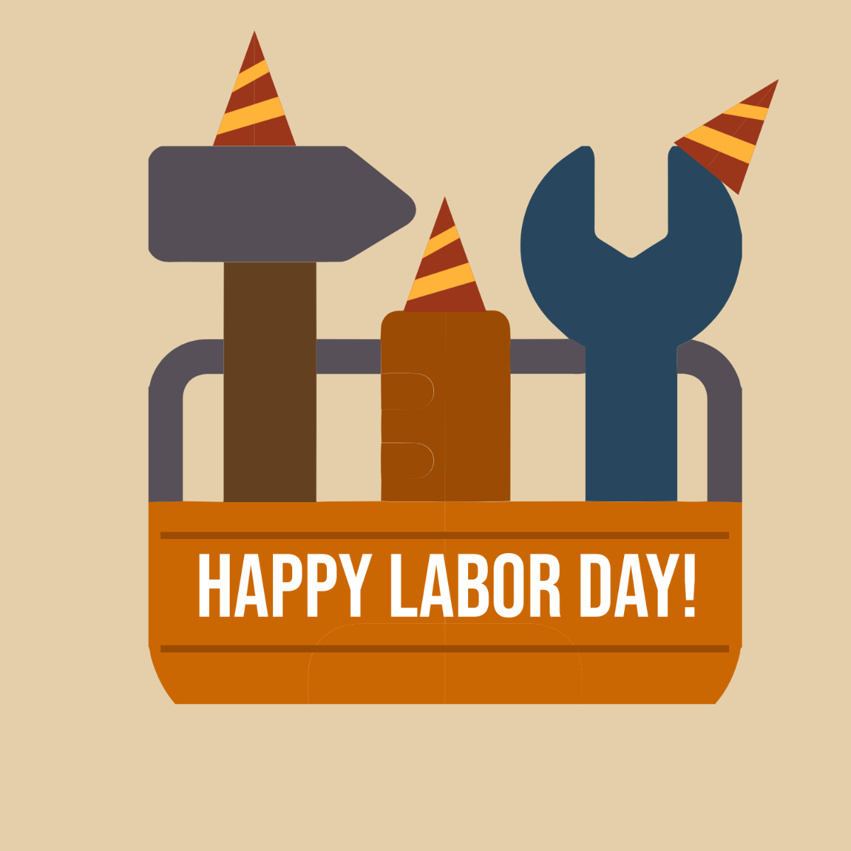 Free Labor Day Concept Clip Art Template