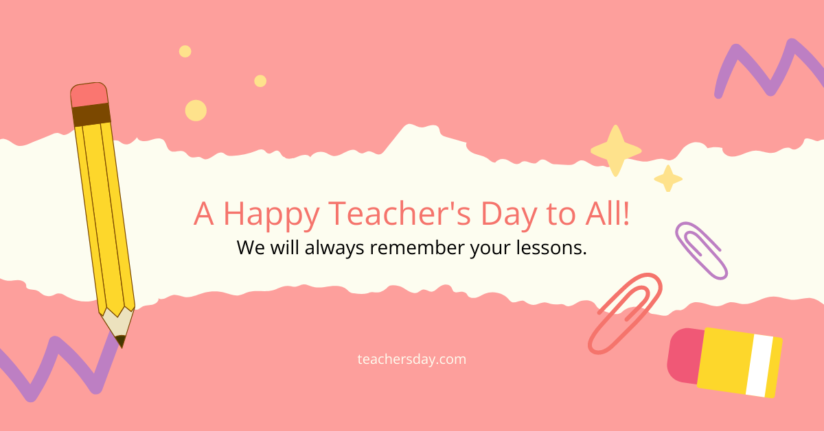 Teacher's Day Website Banner Template